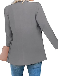 Foto 2 | Foto 2 | Chaqueta Tipo Blazer Luvamia Para Mujer, Casual, Con Solapa Y Botón, Gris Acero - Venta Internacional.