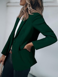 Foto 3 | Foto 3 | Blazer Cicy Bell Para Mujer, Casual, Con Parte Delantera Abierta, Verde Oscuro - Venta Internacional.