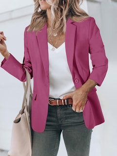 Foto 2 | Foto 2 | Blazer Cicy Bell Para Mujer, Casual, Con Frente Abierto, Trabajo Y Oficina, Color Morado - Venta Internacional.