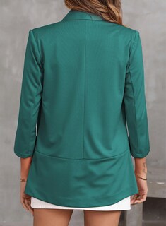 Foto 5 | Foto 5 | Blazer Happy Sailed Para Mujer, Parte Delantera Abierta, Manga 3/4, Verde, 1 - Venta Internacional.