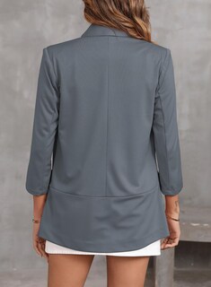 Foto 5 | Foto 5 | Blazer Happy Sailed Para Mujer, Parte Delantera Abierta, Manga 3/4, Azul, 1 - Venta Internacional.