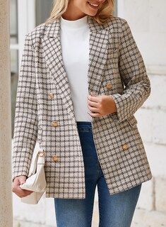 Foto 4 | Foto 4 | Chaqueta Tipo Blazer Happy Sailed Tweed Con Doble Botonadura Para Mujer - Venta Internacional.