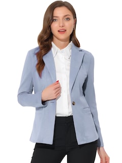 Foto 1 | Foto 1 | Blazer Allegra K De Gamuza Sintética Casual Para Mujer Con Cuello De Solapa - Venta Internacional.