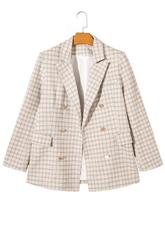 Foto 7 | Foto 7 | Chaqueta Tipo Blazer Happy Sailed Tweed Para Mujer, Color Beige, 2xl - Venta Internacional.