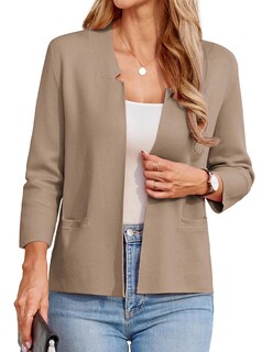 Foto 1 | Foto 1 | Chaqueta Estilo Blazer Grace Karin Para Mujer, Manga 3/4, Punto M, Color Caqui - Venta Internacional.