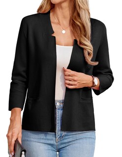 Foto 1 | Foto 1 | Chaqueta Blazer Grace Karin De Punto Para Mujer, Parte Delantera Abierta, Corta, Negra - Venta Internacional.