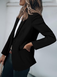 Foto 4 | Foto 4 | Blazer Cicy Bell Para Mujer, Manga Larga, Frente Abierto, Color Negro - Venta Internacional.