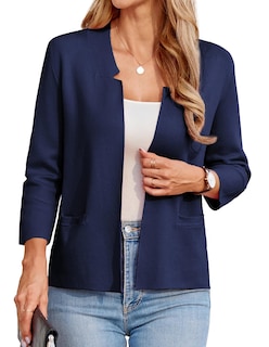 Foto 1 | Foto 1 | Blazer Grace Karin De Punto Corto Con Parte Delantera Abierta Para Mujer, Azul Marino, Xxl - Venta Internacional.