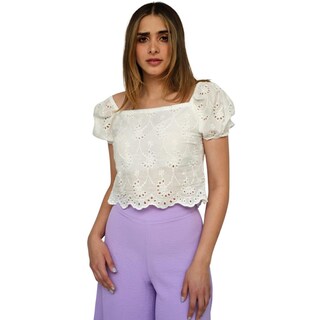 Foto 1 | Foto 1 | Blusa Bordada Roman Fashion 0365 color Blanco