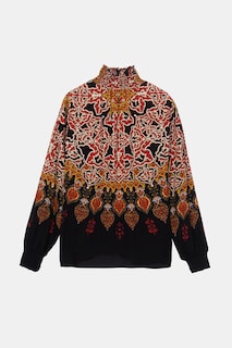 Foto 1 | Foto 1 | Blusa Estampada Desigual Manga Larga color Negro