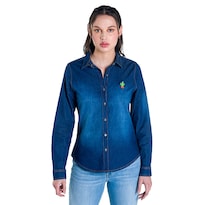 Blusa de Mezclilla Oggi 2212301 color Azul para Mujer