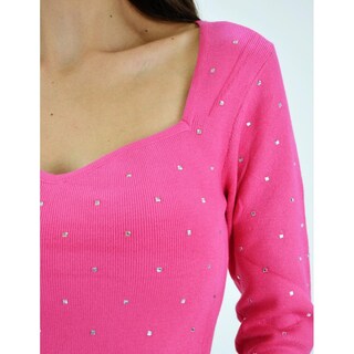 Foto 4 | Foto 4 | Blusa De Canale Con Pedrería Roman Fashion /juvenil, 975 (fiusha) Color Rosa