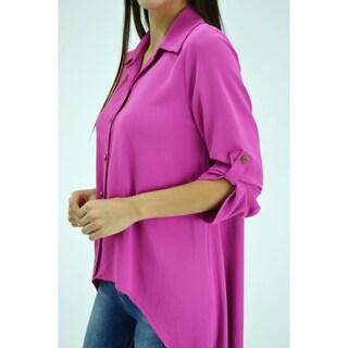 Foto 4 | Foto 4 | Maxiblusa Asimétrica Roman Fashion Juvenil 1060 color Rosa