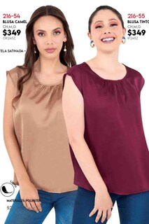 Foto 3 | Foto 3 | Blusa Devendi Color Tinto Satin
