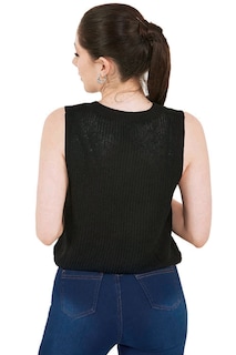Foto 2 | Foto 2 | Blusa Devendi Color Negro Tejida