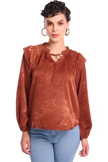 Foto 1 | Foto 1 | Blusa Devendi color Café para Mujer