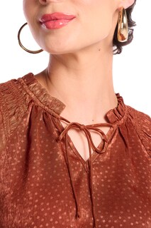 Foto 3 | Foto 3 | Blusa Devendi color Café para Mujer
