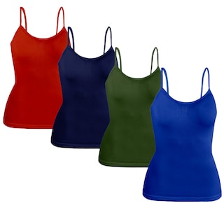 Foto 1 | Foto 1 | Blusas de Tirantes para Mujer 4 Piezas Multicolor