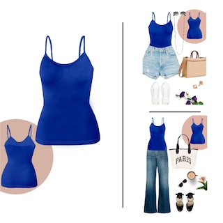 Foto 7 | Foto 7 | Blusas de Tirantes para Mujer 4 Piezas Multicolor