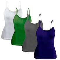 Set De 4 BlusasDe Uso Interior O Exterior Bl-1005 Surtido En Color Con Tirantes De Mujer