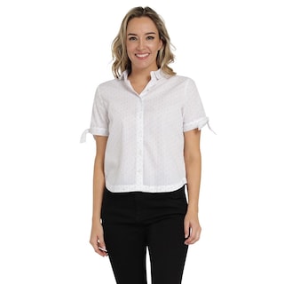 Foto 1 | Foto 1 | Blusa Casual Lee Slim Fit 410 Blanca para Mujer
