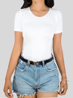 Foto 6 | Foto 6 | Set De 2 Blusas Playera De Mujer Bl-1018 Dos Colores Canalé Stretch