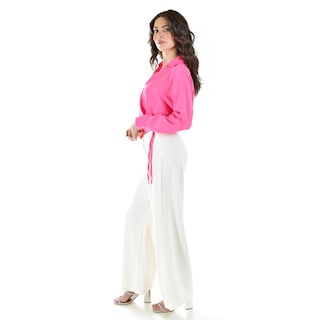 Foto 2 | Foto 2 | Blusa Escote Cruzado Roman Fashion Juvenil 56959 Fucsia