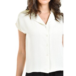 Foto 4 | Foto 4 | Blusa Manga Corta Roman Fashion Juvenil Blanco