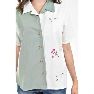 Foto 4 | Foto 4 | Camisa Bicolor de Lino Corta Roman Fashion Juvenil