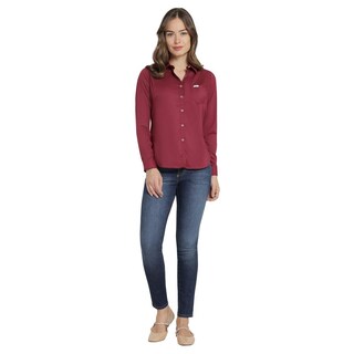 Foto 4 | Foto 4 | Blusa Casual Mujer Lee Slim Fit 974 Vino