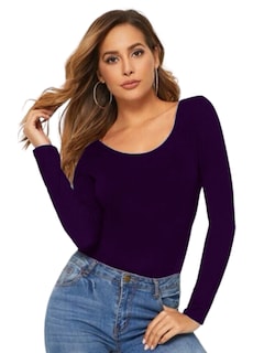 Foto 1 | Foto 1 | Blusas Mujer Manga Larga Interior Térmico Bl-1013 Morado Invierno Dama