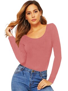 Foto 1 | Foto 1 | Blusas Mujer Manga Larga Interior Térmico Bl-1013 Rosa Claro Invierno Dama