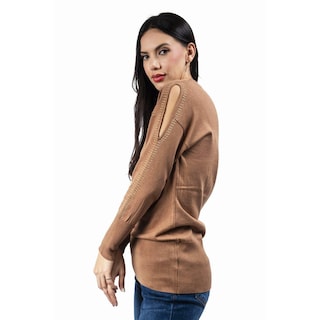 Foto 4 | Foto 4 | Blusa Con Detalles En Las Mangas Roman Fashion / Juvenil, 2306 (cafe) Cafe