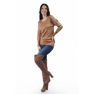 Foto 5 | Foto 5 | Blusa Con Detalles En Las Mangas Roman Fashion / Juvenil, 2306 (cafe) Cafe