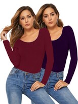 Set 2 Blusas Mujer Manga Larga Interior Térmico Bl-1013-px2-variedad De Colores Invierno Dama