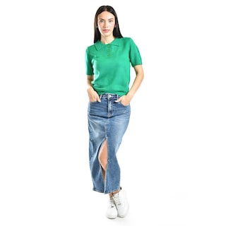 Foto 4 | Foto 4 | Blusa De Punto Tipo Polo Roman Fashion /juvenil, 3056 (verde) Verde