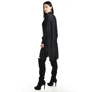 Foto 3 | Foto 3 | Blusa de Corte Largo Roman Fashion Juvenil Negra