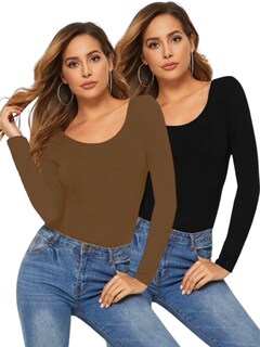 Foto 1 | Foto 1 | Set Blusas Manga Larga Interior Térmico para Mujer