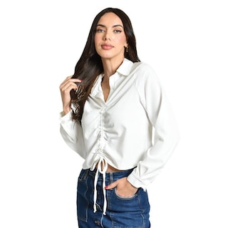 Foto 1 | Foto 1 | Blusa Con Jareta Ajustable Roman Fashion /juvenil, 1838 (blanco) Blanco