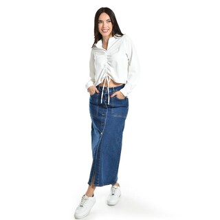 Foto 5 | Foto 5 | Blusa Con Jareta Ajustable Roman Fashion /juvenil, 1838 (blanco) Blanco