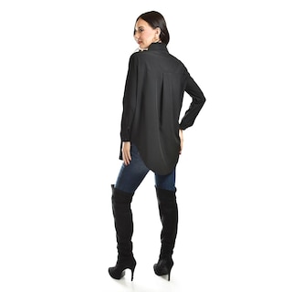 Foto 3 | Foto 3 | Camisa Con Boton De Perla Roman Fashion /juvenil, 5103 (negro) Negro