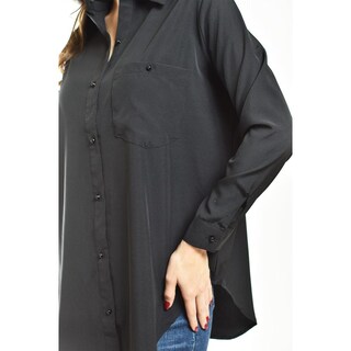 Foto 4 | Foto 4 | Camisa Con Boton De Perla Roman Fashion /juvenil, 5103 (negro) Negro