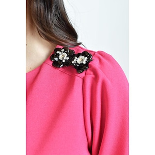 Foto 4 | Foto 4 | Blusa Con Detalle De Flor En Hombro Roman Fashion /juvenil, 5106 (fiusha) Fucsia