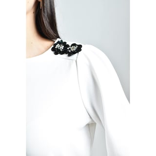 Foto 4 | Foto 4 | Blusa Con Detalle De Flor En Hombro Roman Fashion /juvenil, 5106 (blanco) Blanco
