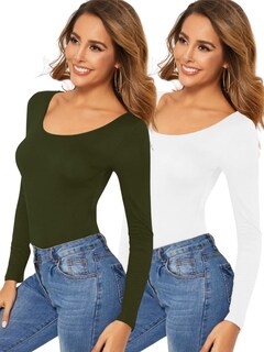 Foto 1 | Foto 1 | Set 2 Blusas Mujer Manga Larga Unitalla Interior Térmico Bl-1013-px2-variedad De Colores Invierno Dama