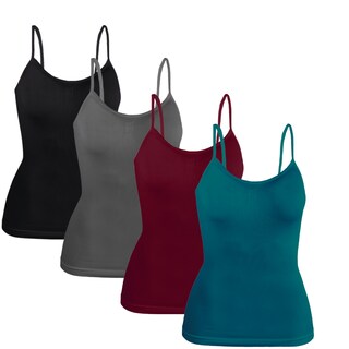 Foto 1 | Foto 1 | Set 4 Blusas Mujer Tirantes Casual Blusa Bl-1005-px4 Variedad De Color Crop Top Dama
