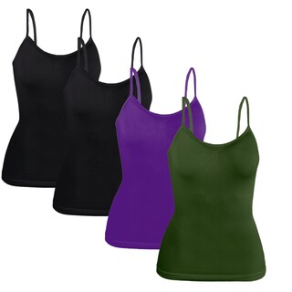 Foto 1 | Foto 1 | Set 4 Blusas Mujer Tirantes Casual Blusa Bl-1005-px4 Variedad De Color Crop Top Dama