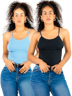Foto 1 | Foto 1 | Set De 2 Blusa De Tirantes De Mujer Bl-1026-px2 Variedad De Colores Texturizada Stretch