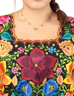 Foto 4 | Foto 4 | Blusa Yucateca Artesanal Bordada En Ambos Lados Para Mujer