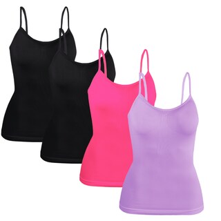 Foto 1 | Foto 1 | Set 4 Blusas Mujer Tirantes Casual Blusa Bl-1005-px4 Variedad De Colores Crop Top Dama